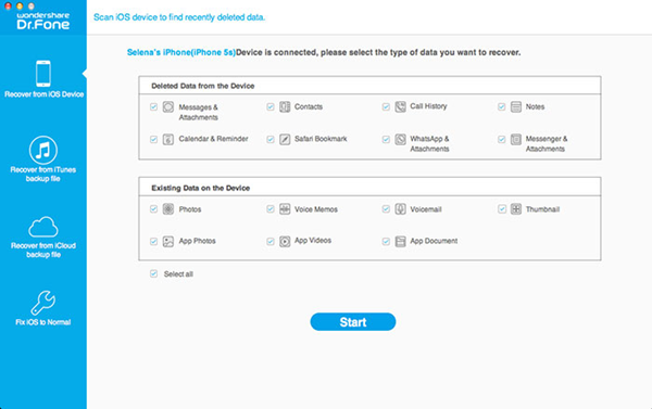 mac drfone Recover deleted contacts and synced back to iPhone 4S with Wondershare Dr.Fone for iOS